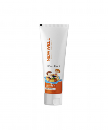 کرم ضد آفتاب کودک +SPF50 نیوول Newwell مناسب انواع پوست حجم 50 میلی لیتر