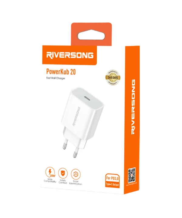 شارژر دیواری RIVERSONG مدل POWERKUB 20 AD75C
