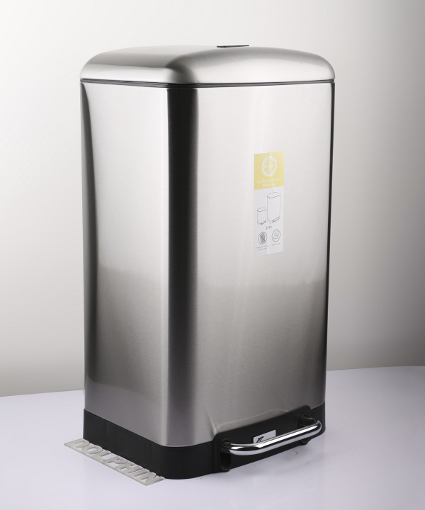 سطل زباله پدالی دلفین Dolphin مدل Pr-30ltr-ss