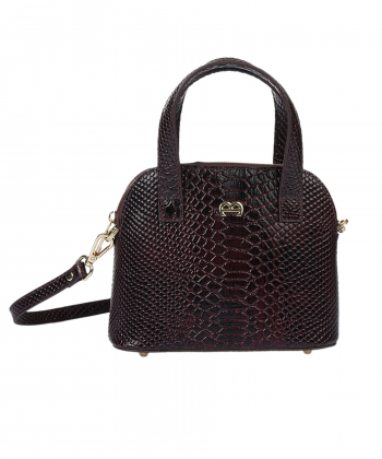 کیف دوشی چرم طبیعی زنانه منط مدل F131