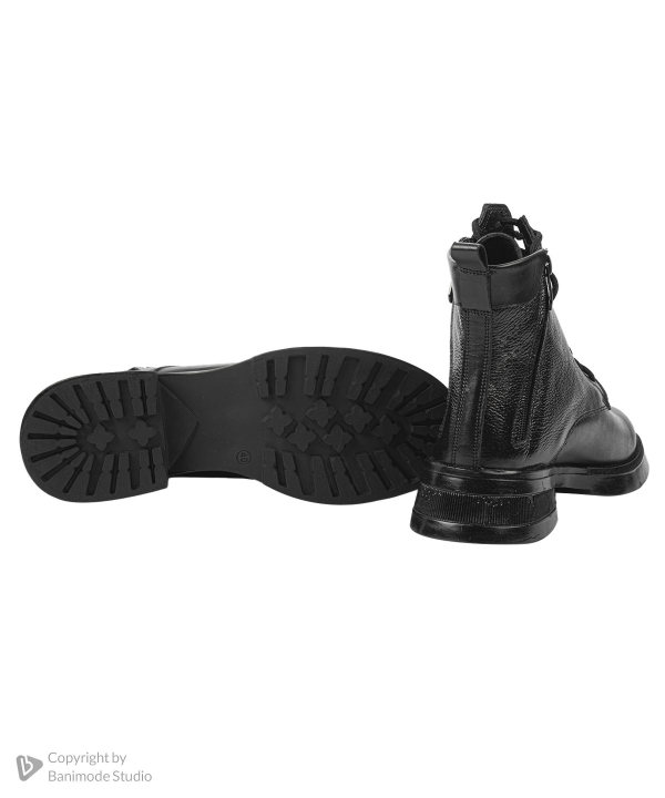 نیم بوت زنانه چرم طبیعی مستر چرم Mr Charm مدل mrc2111-100