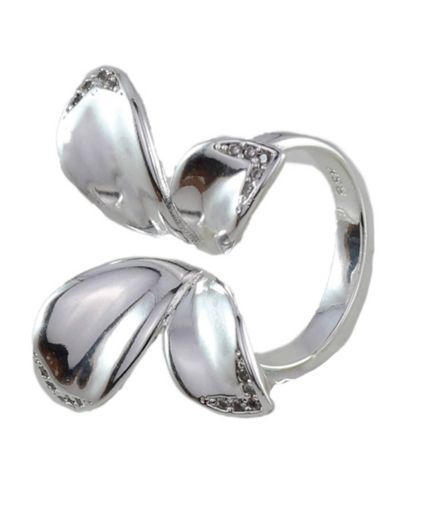 انگشتر پروانه فری سایز نقره ای نگین دار زودیکا Zoodika کد AAE-551