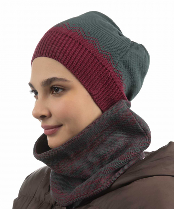 کلاه و شال گردن تارتن Tartan کد 221000126