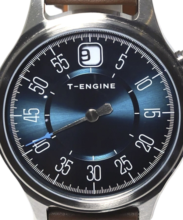 ساعت عقربه‌ای چرمی تی انجین T-Engine کد 4056