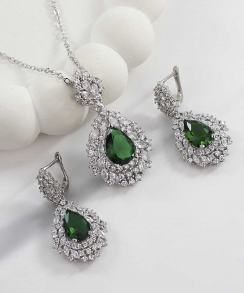 نیم ست بدل مجلسی نگین دار زودیکا Zoodika کد AAA-249