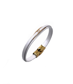 دستبند چرم شانلی هماتیت گلد Hematite Gold کد 136018