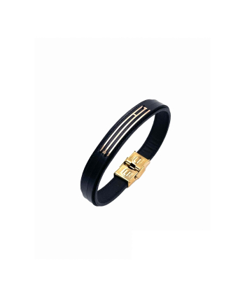 دستبند چرم رادنوش هماتیت گلد Hematite Gold کد 136038