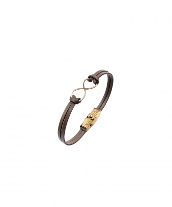 دستبند چرم آوینا هماتیت گلد Hematite Gold کد 136033