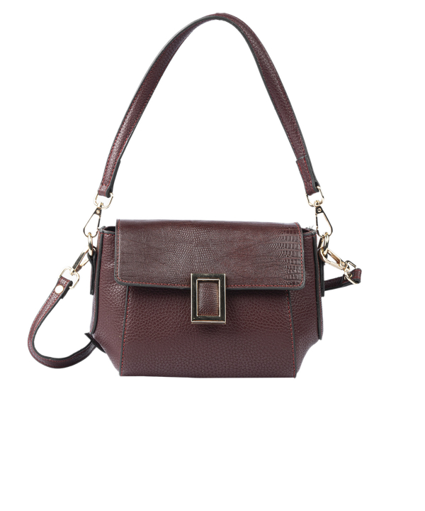 کیف دوشی زنانه چرم طبیعی مستر چرم Mr Charm مدل mrc1923