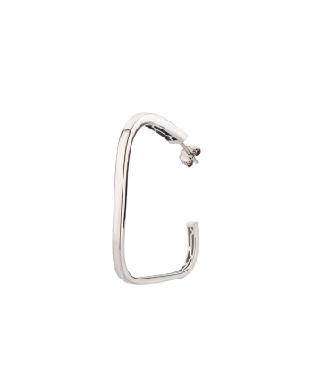 گوشواره شأن بزرگ تک کریستال نقره درسا جواهر Dorsa Jewelry کد 59639