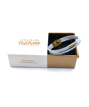 دستبند چرم کارتیر نیایش هماتیت گلد Hematite Gold کد 136009