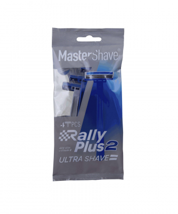 خودتراش 2 لبه مستر شیو Master Shave مدل Rally Plus 2 بسته 4 عددی