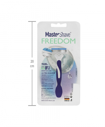 خودتراش زنانه 3 لبه مسترشیو Master Shave مدل Freedom بسته 3 عددی