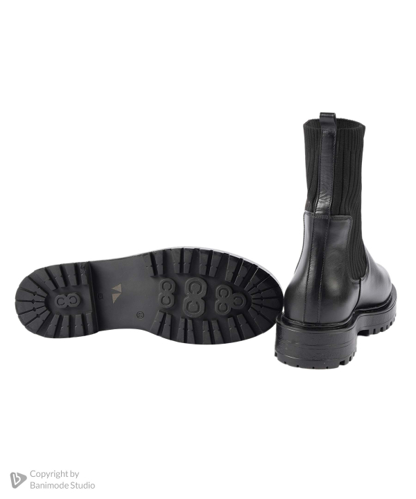 نیم بوت چلسی زنانه چرم مشهد Mashad Leather مدل J2641