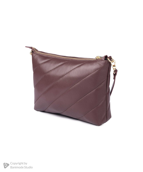 کیف دوشی زنانه چرم طبیعی چرم مشهد Mashad Leather مدل S0174