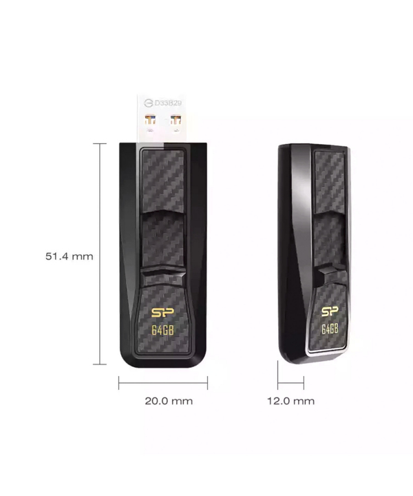 فلش مموری USB3.2 سیلیکون پاور مدل Blaze B50 ظرفیت 256 گیگابایت