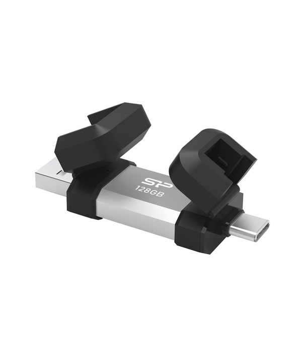 فلش مموری USB 3.2 سیلیکون پاور مدل Mobile C51 ظرفیت 128 گیگابایت