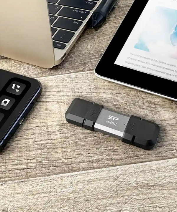 فلش مموری USB 3.2 سیلیکون پاور مدل Mobile C51 ظرفیت 256 گیگابایت