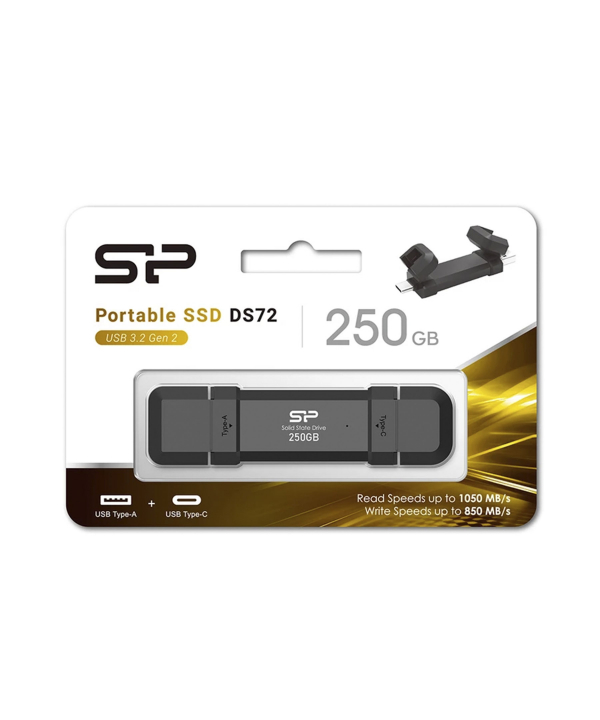 حافظه SSD اکسترنال سیلیکون پاور مدل DS72 ظرفیت 250 گیگابایت