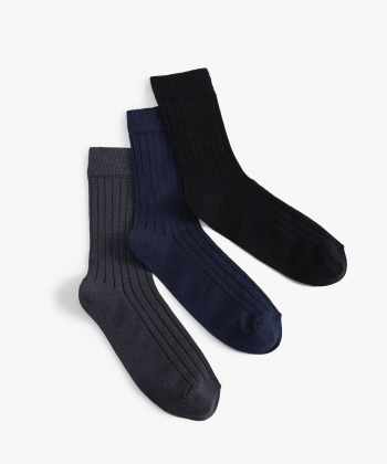 جوراب ساق بلند مردانه کوتون Koton کد 5WAM80103AA بسته 3 عددی