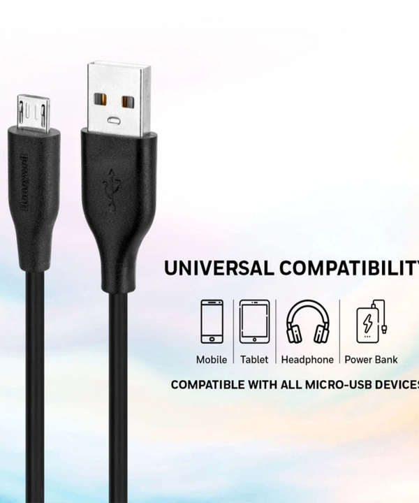 کابل تبدیل USB به microUSB هانیول مدل HC000022 طول 1.2 متر