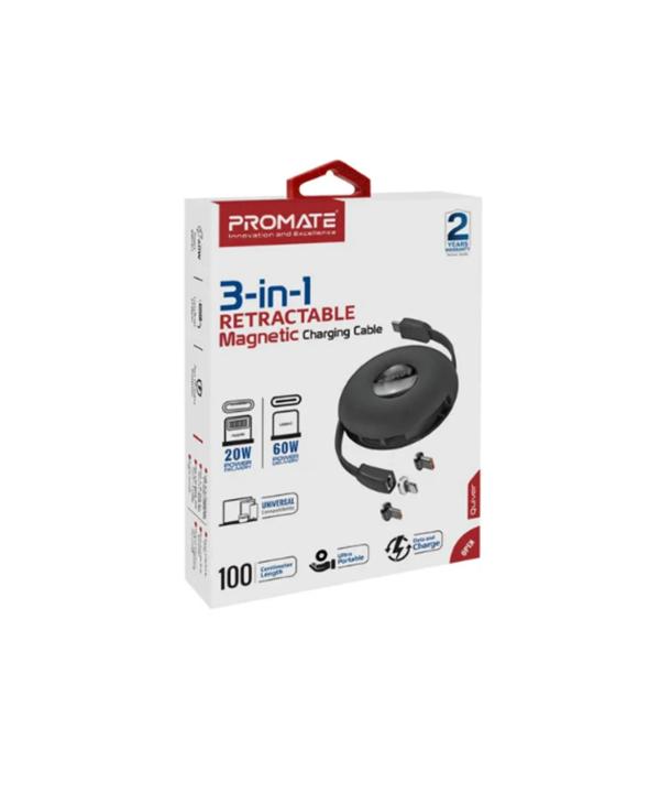 کابل تبدیل USB-C به USB-C/ microUSB / لایتنینگ پرومیت مدل QUIVER.B طول 1 متر