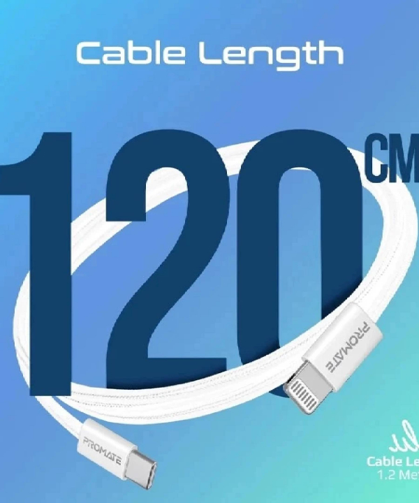 کابل USB-C به لایتنینگ پرومیت مدل ECOLINE-CI120 طول 1.2 متر