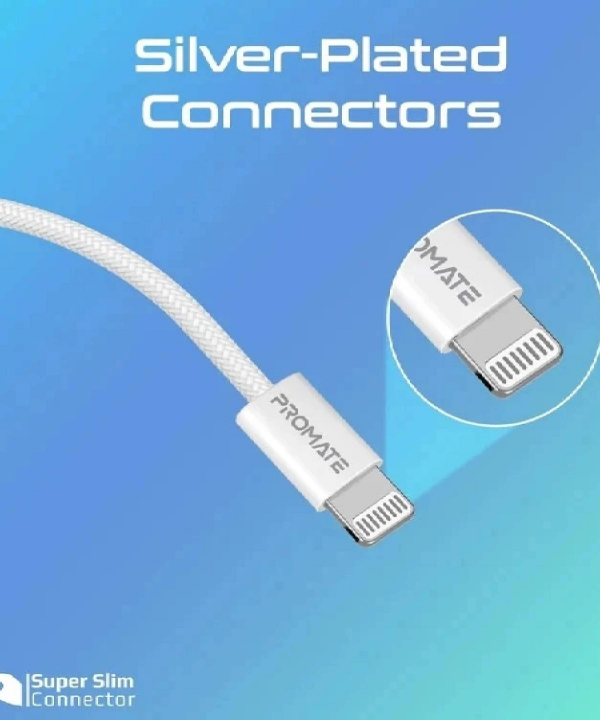 کابل USB-C به لایتنینگ پرومیت مدل ECOLINE-CI120 طول 1.2 متر