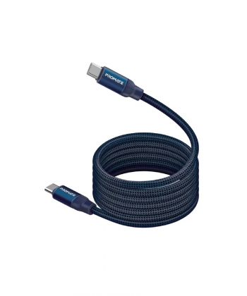 کابل تبدیل USB-C پرومیت مدل SPRINGY.BLUE طول 1.2 متر