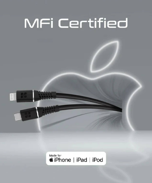 کابل USB-C به لایتنینگ پرومیت مدل POWERLINE-CI120 طول 1.2 متر