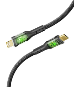 کابل USB-C به لایتنینگ پرومیت مدل TRANSLINE-CI.BLACK طول 1.2 متر