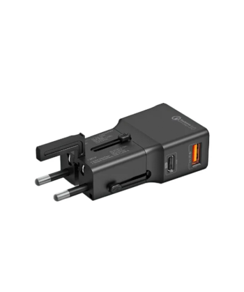 شارژر دیواری 20 وات پرومیت مدل TRIPLUG-PD20.BL