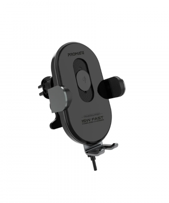 پایه نگهدارنده و شارژر بی سیم گوشی موبایل پرومیت مدل POWERMOUNT-15W