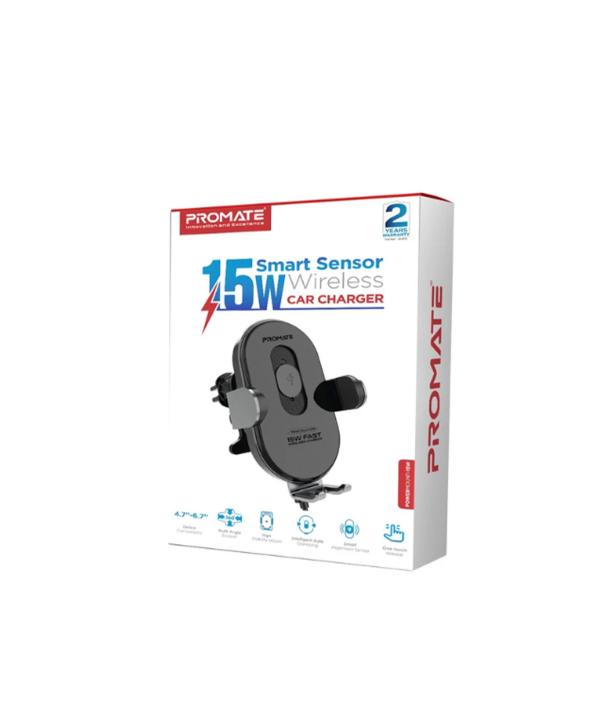 پایه نگهدارنده و شارژر بی سیم گوشی موبایل پرومیت مدل POWERMOUNT-15W