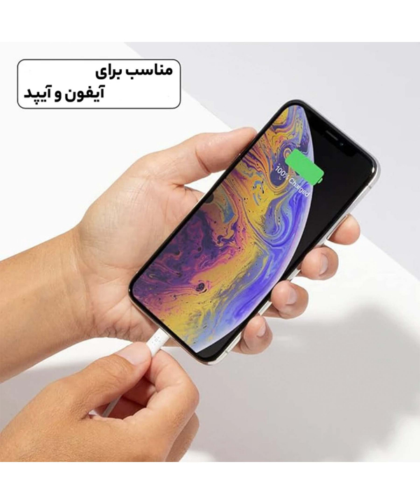 شارژر دیواری بلکین مدل WCA003vf04WH به همراه کابل لایتنینگ