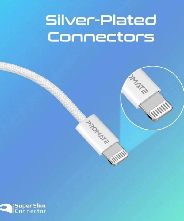کابل USB-C به لایتنینگ پرومیت مدل ECOLINE-CI120  طول 1.2 متر