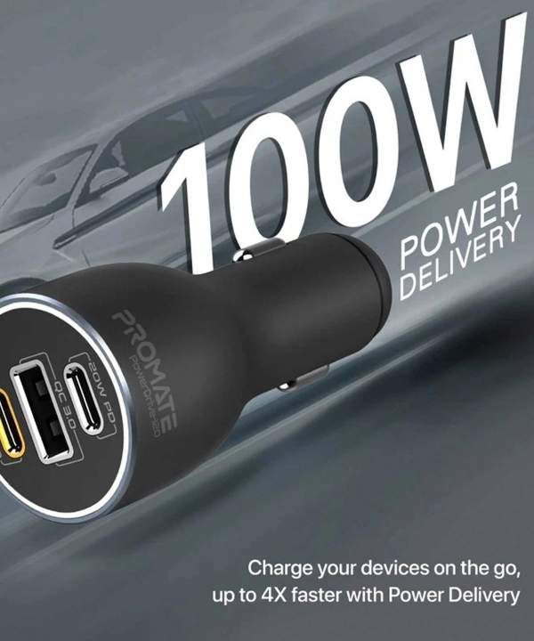 شارژر فندکی 120 وات پرومیت مدل POWERDRIVE-120