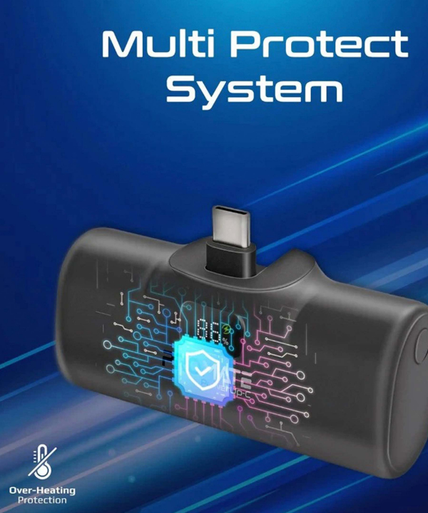 پاوربانک پرومیت مدل POWERUP-C.BLK ظرفیت 5000 میلی‌آمپرساعت