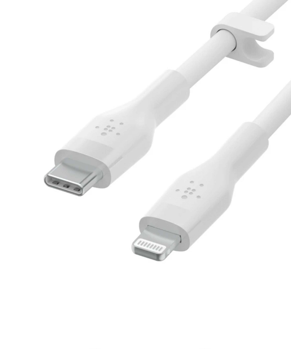 کابل تبدیل USB-C به لایتنینگ بلکین مدل CAA009bt3MWH طول 3 متر