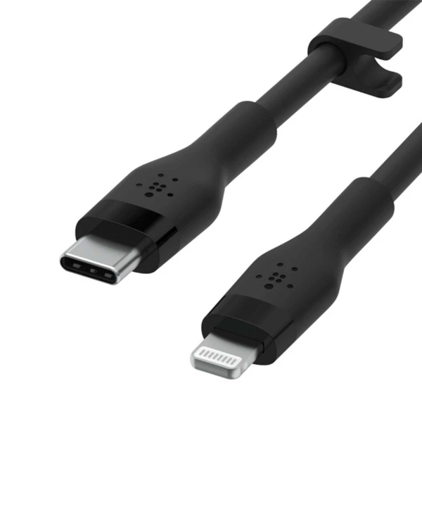 کابل تبدیل USB-C با لایتنینگ بلکین مدل CAA009bt3MBK طول 3 متر