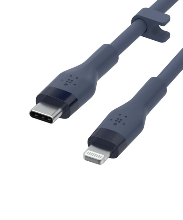 کابل تبدیل USB-C به لایتنینگ بلکین مدل CAA009bt1MBL طول 1 متر