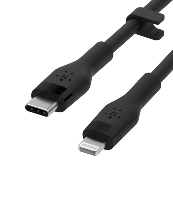 کابل تبدیل USB-C به لایتنینگ بلکین مدل CAA009bt1MBK طول 1 متر
