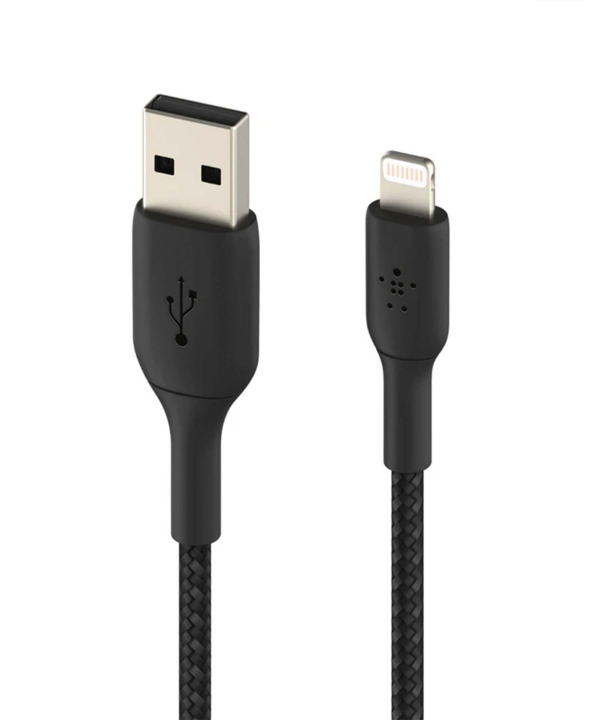 کابل تبدیل لایتنینگ به USB-A بلکین مدل CAA002bt3MBK طول 3 متر