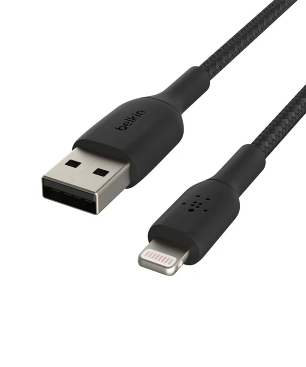 کابل تبدیل لایتنینگ به USB-A بلکین مدل CAA002bt3MBK طول 3 متر