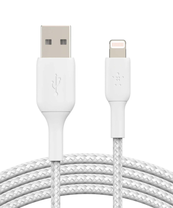کابل  تبدیل لایتنینگ به USB-A بلکین مدل CAA002bt3MWH طول 3 متر