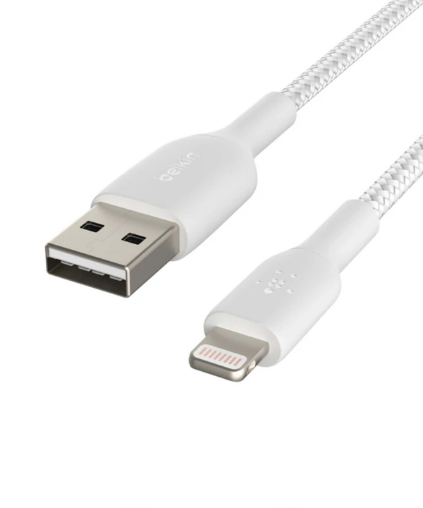 کابل  تبدیل لایتنینگ به USB-A بلکین مدل CAA002bt3MWH طول 3 متر