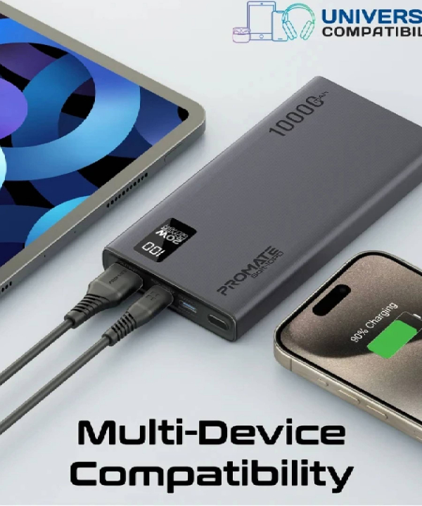 پاوربانک پرومیت مدل BOLT-10PD ظرفیت 10000 میلی آمپر ساعت