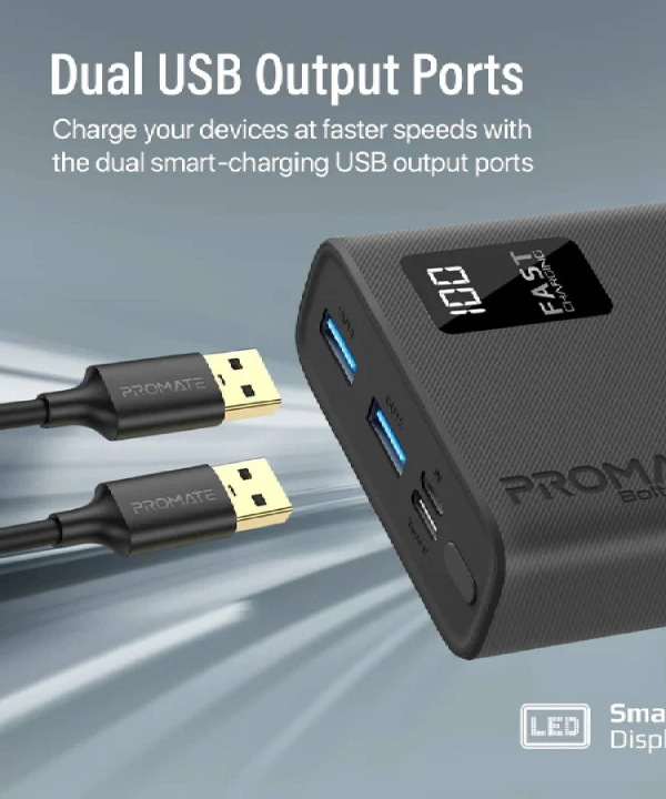 پاوربانک پرومیت مدل BOLT-20PD ظرفیت 20000 میلی آمپر ساعت