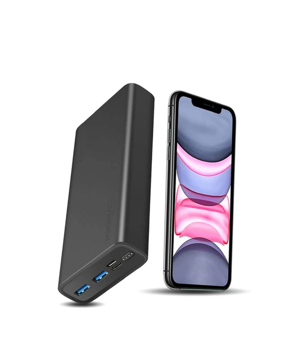 پاوربانک پرومیت مدل BOLT-20PD ظرفیت 20000 میلی آمپر ساعت
