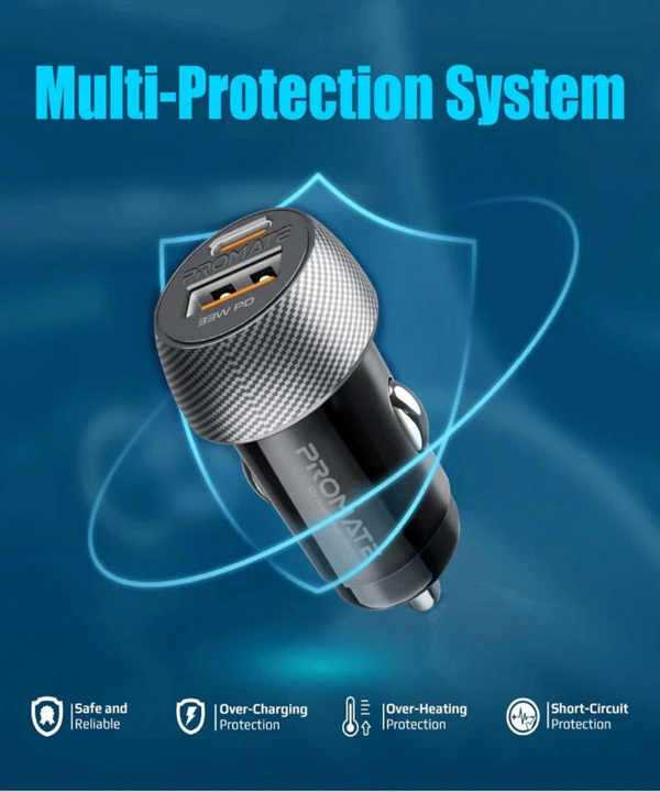 شارژر فندکی 33 وات پرومیت مدل DRIVEGEAR-PD33